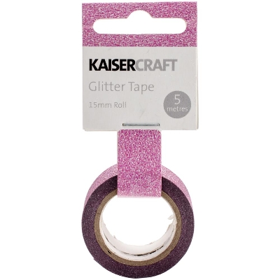Kaiser-Glitter Tape Hot Pink